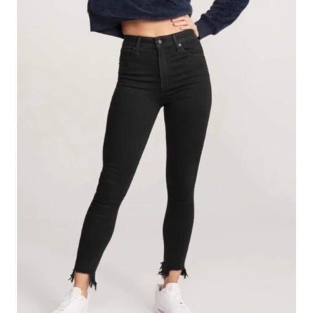 Abercrombie & Fitch High Rise Super Skinny Ankle Jeans